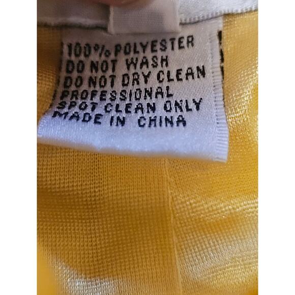 Sherri Hill Yellow Lace Ball Gown Prom Dress Long Slit Halter Neck Size 6 3973 - Picture 7 of 14